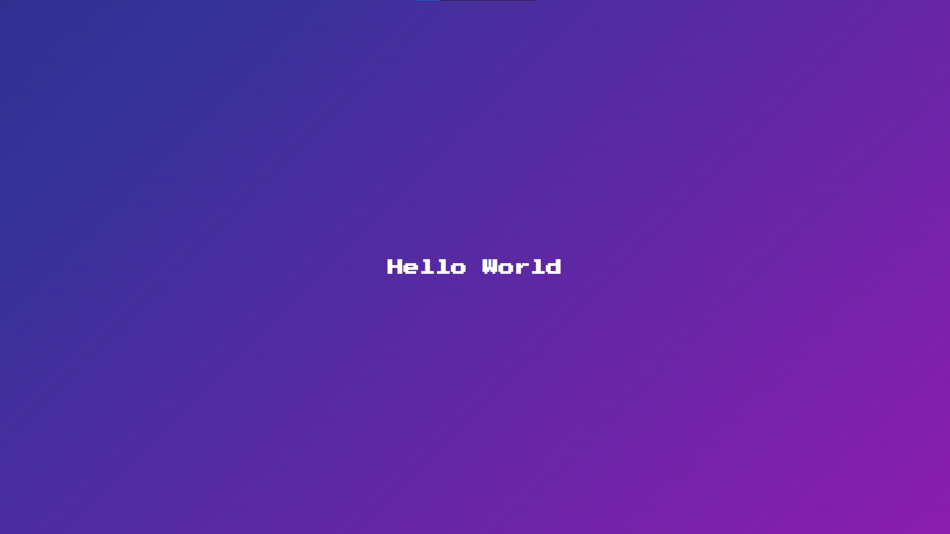 screen of the website